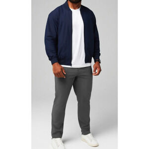 New Fabletics The Don Athletic/Golf Trouser Pants, Onyx Size 36x32